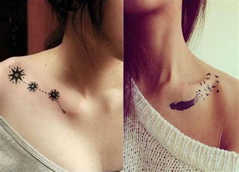 attractive female unique collar bone tattoos|50 Best Collar Bone Tattoo Ideas for Women